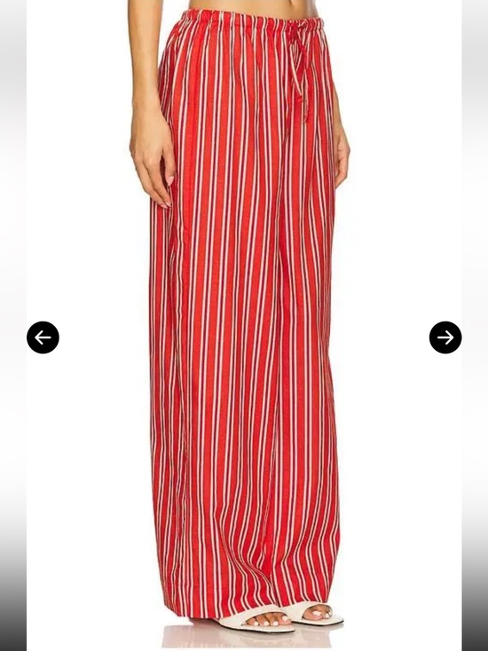 WeWoreWhat Pants - WeWoreWhat Tie Waist Wide Leg Pant Red Multi NWT Medium